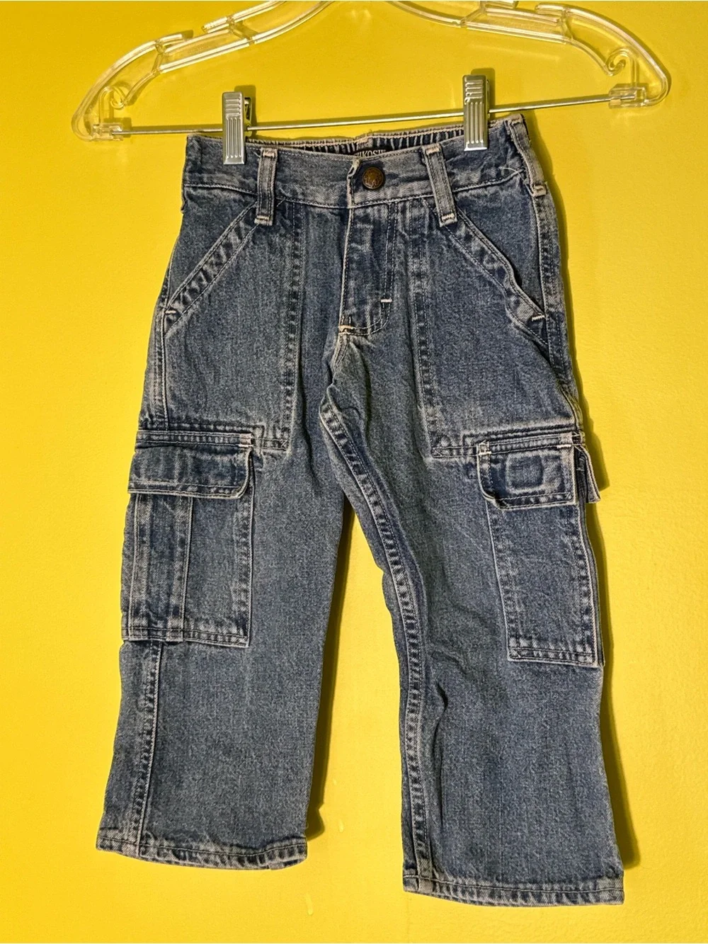 OshKosh B'gosh Dark Blue Kids Cargo Jeans